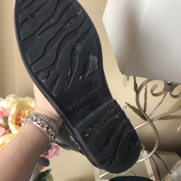 MICHAEL KORS MK FULTON HARNESS RAIN BOOTS - Picture 4 of 5